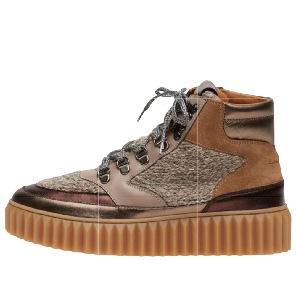 VOILE BLANCHE EVA HIKE LEATHER SNEAKERS WOMENS SIZE 10
